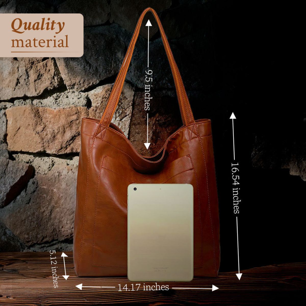 Handcrafted Leather Shoulder Bag for Women – Timeless Classic Tote with Adjustable Strap – Everyday Carry Purse for Work & Travel | Thomler
