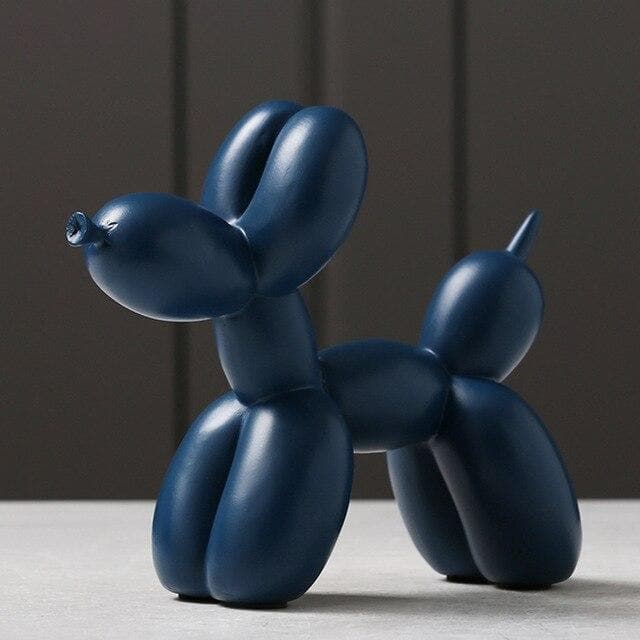 Balloon Dog Sculpture Resin 20.0 cm Modern Living Room Shelf Decor Contemporary Art Object Kids Room Ornament | Thomler