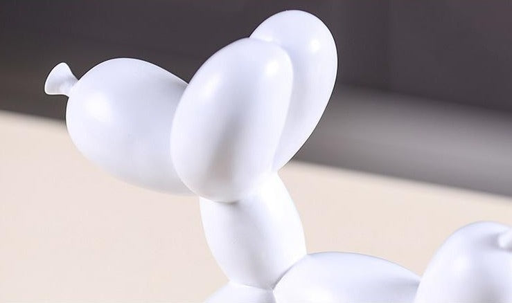 Balloon Dog Sculpture Resin 20.0 cm Modern Living Room Shelf Decor Contemporary Art Object Kids Room Ornament | Thomler