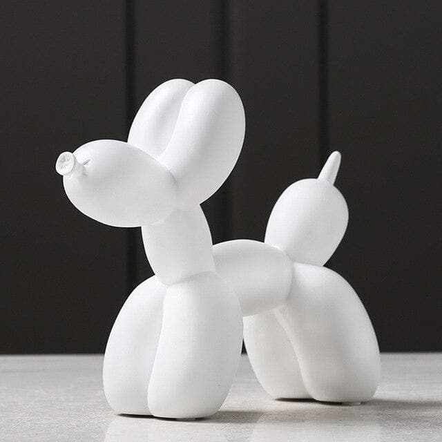 Balloon Dog Sculpture Resin 20.0 cm Modern Living Room Shelf Decor Contemporary Art Object Kids Room Ornament | Thomler