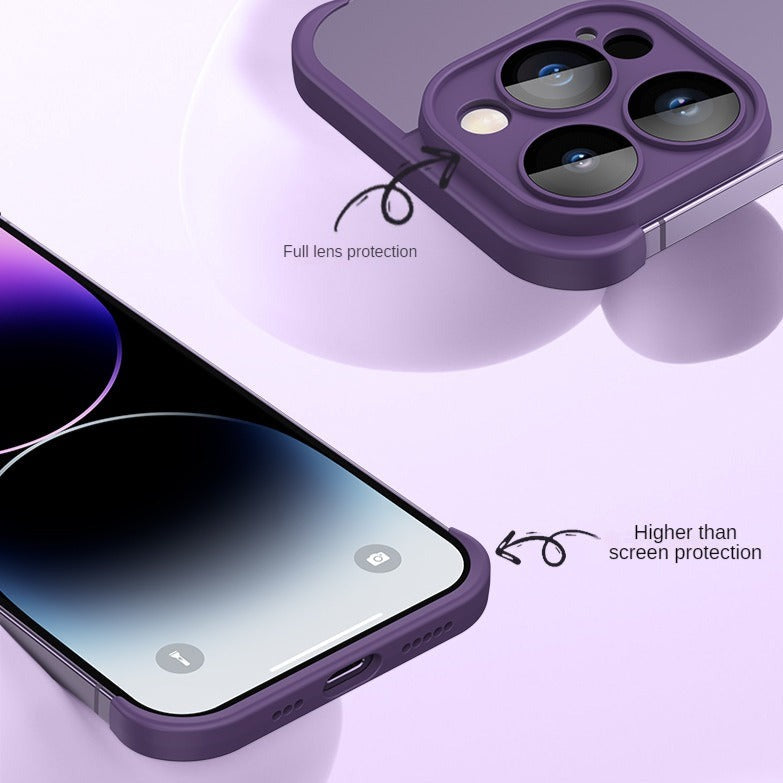 Slim Edge Protection iPhone Case with Camera Guard for 14 15 16 17 Pro Max Air Plus – Top Bottom Frame Design Wireless Charging Compatible | Thomler