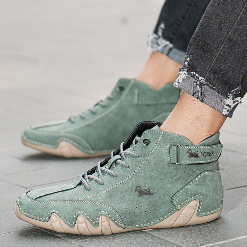 Supportive Leather Shoes with Arch Support Platform for All-Day Comfort – Breathable & Water-Resistant Non-Slip Sole for Men & Women | Thomler