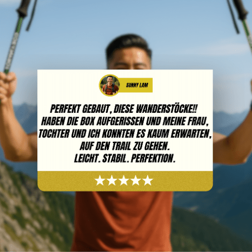 Collapsible Hiking Poles with Anti-Slip Grip & Adjustable Height for Trail Walking | Thomler