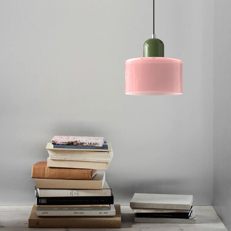 Handwoven Glass Pendant Light Bauhaus Style Indoor Hanging Lamp Adjustable Cable for Dining Room Kitchen Home Office | Thomler