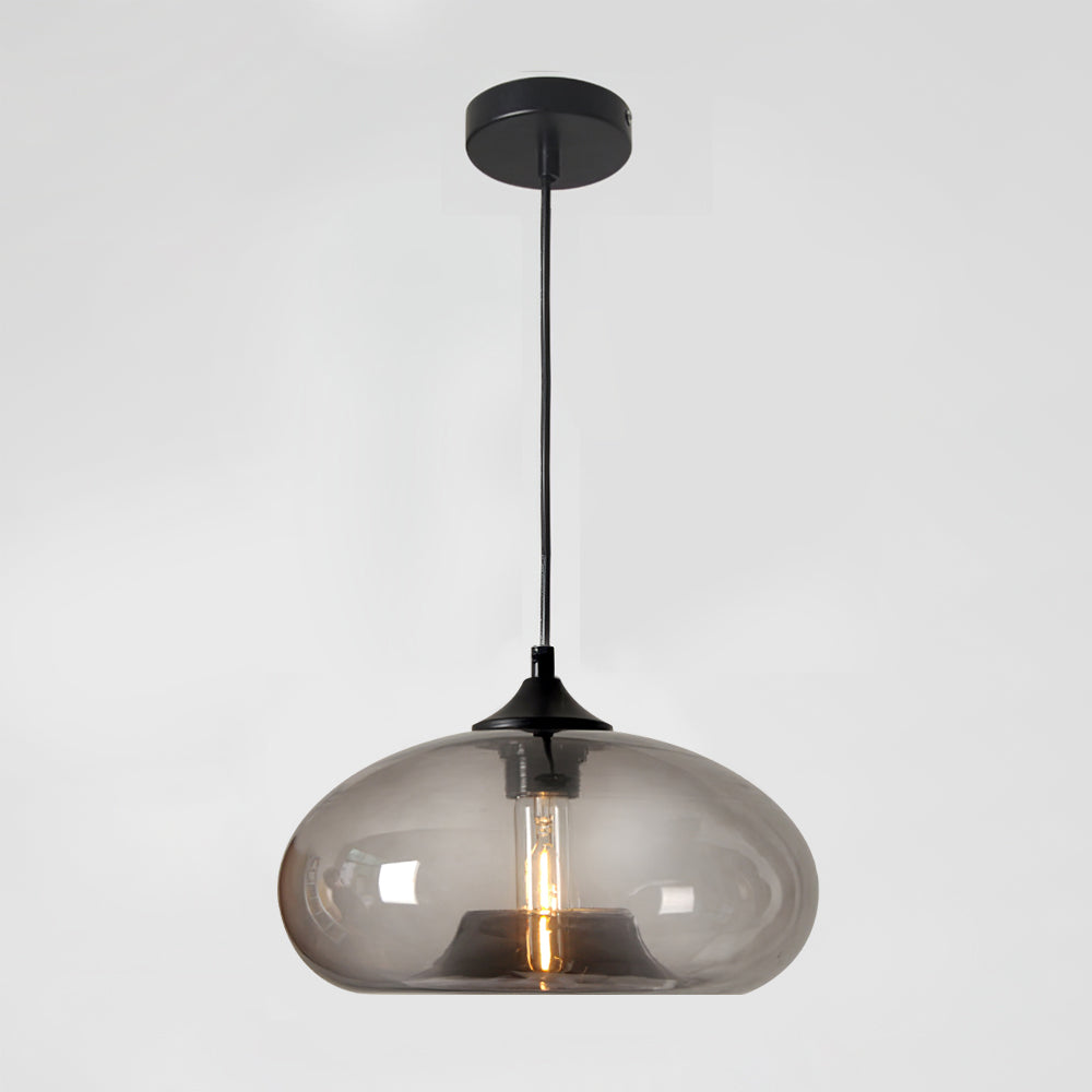 Pendant Light Glass 11 in Clear Indoor Ceiling LED E26 E27 Dining Room Kitchen Hanging Fixture | Thomler