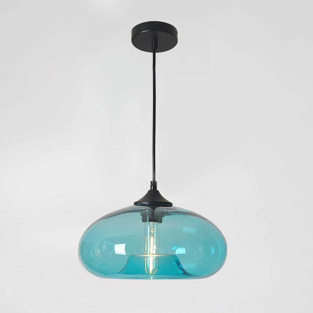 Pendant Light Glass 11 in Clear Indoor Ceiling LED E26 E27 Dining Room Kitchen Hanging Fixture | Thomler