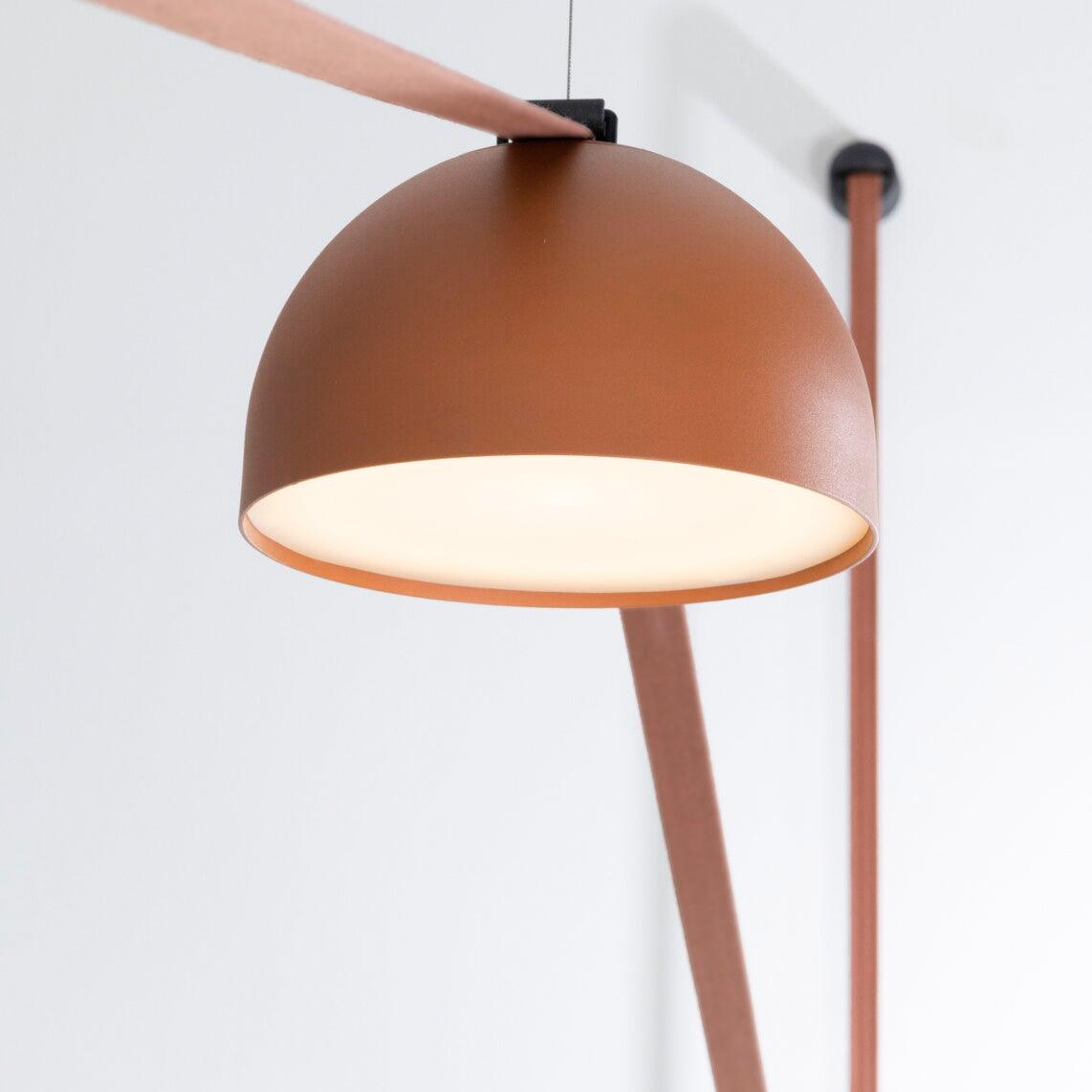 Contemporary Fabric Strap Ceiling Light with 360° Glow – Adjustable Hanging Height | Thomler