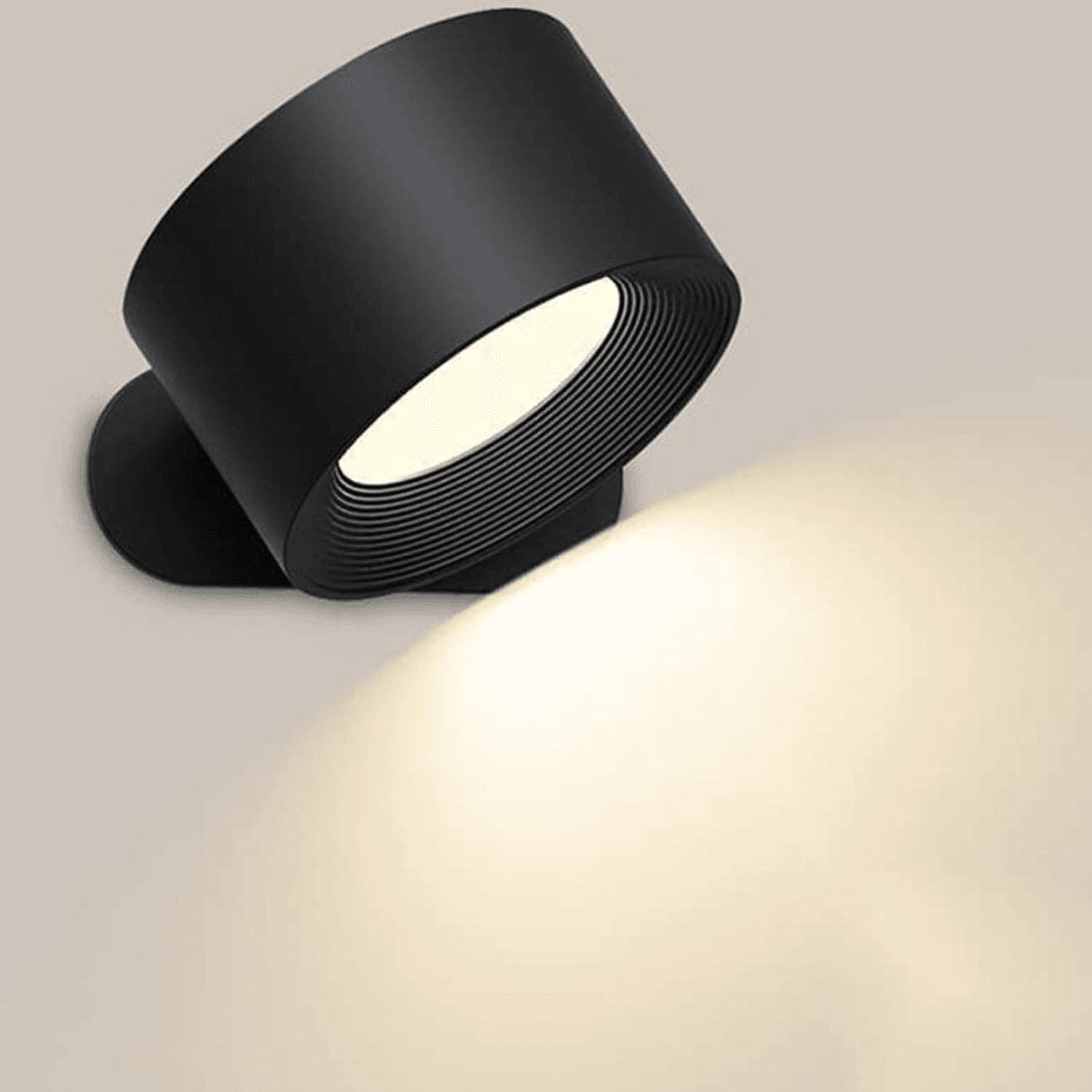 Portable LED Wall Sconce with USB Charging – 360° Swivel Head for Bedroom, Hallway, Reading Nook & Home Office | Thomler