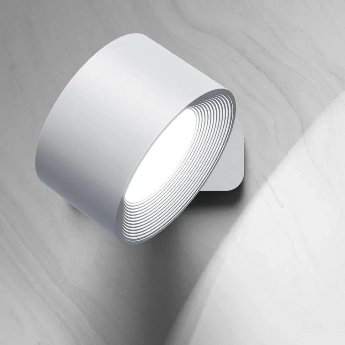 Wall Lamp LED 3 Brightness Levels 3.5 in x 1.97 in USB Rechargeable 360° Rotatable Bedroom Hallway Reading Night Light | Thomler