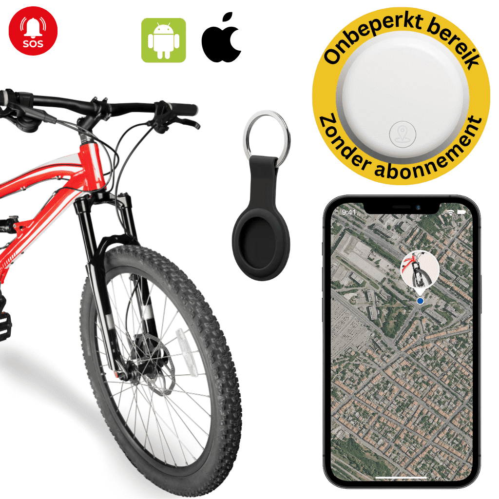 GPS Bicycle Tracker with Real-Time Location Tracking, No Monthly Fees, Waterproof Design for Theft Protection and Route History | Thomler
