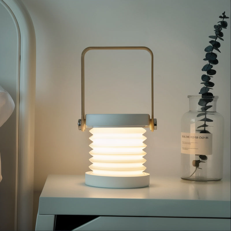 Rechargeable LED Lantern with 3-Way Dimmer & 360° Swivel Head for Bedroom, Living Room & Home Decor | Thomler