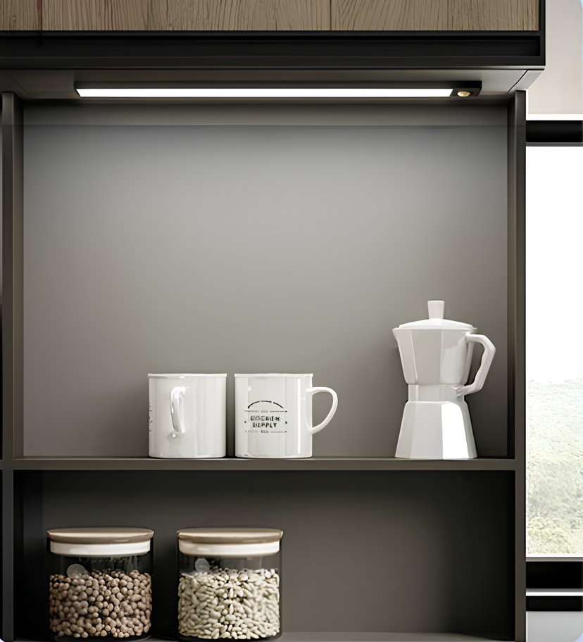 Motion Sensor LED Under Cabinet Light Rechargeable Magnetic Strip Battery Powered Kitchen Closet Pantry Hallway Wireless Lighting Bar for Co | Thomler