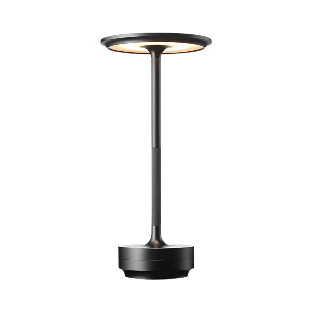 Table Lamp Aluminum 11.2 in Wireless Rechargeable Bedroom Desk Dimmable Touch Portable Ambient Lighting | Thomler