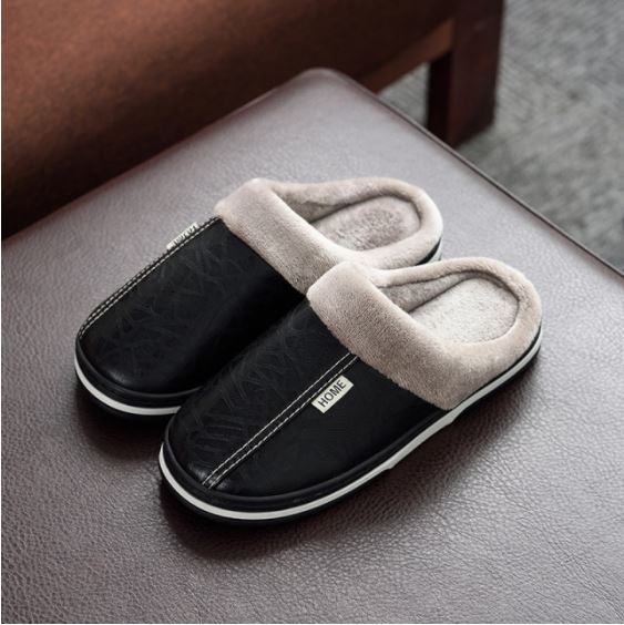 Waterproof Plush-Lined House Slippers with Anti-Slip Sole for Indoor & Outdoor Winter Comfort | Thomler