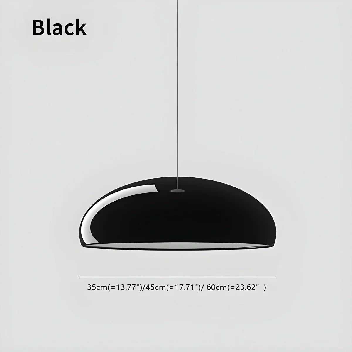 Pendant Light Metal Acrylic LED Black Dining Table Kitchen Island Modern Hanging Ceiling Lamp | Thomler