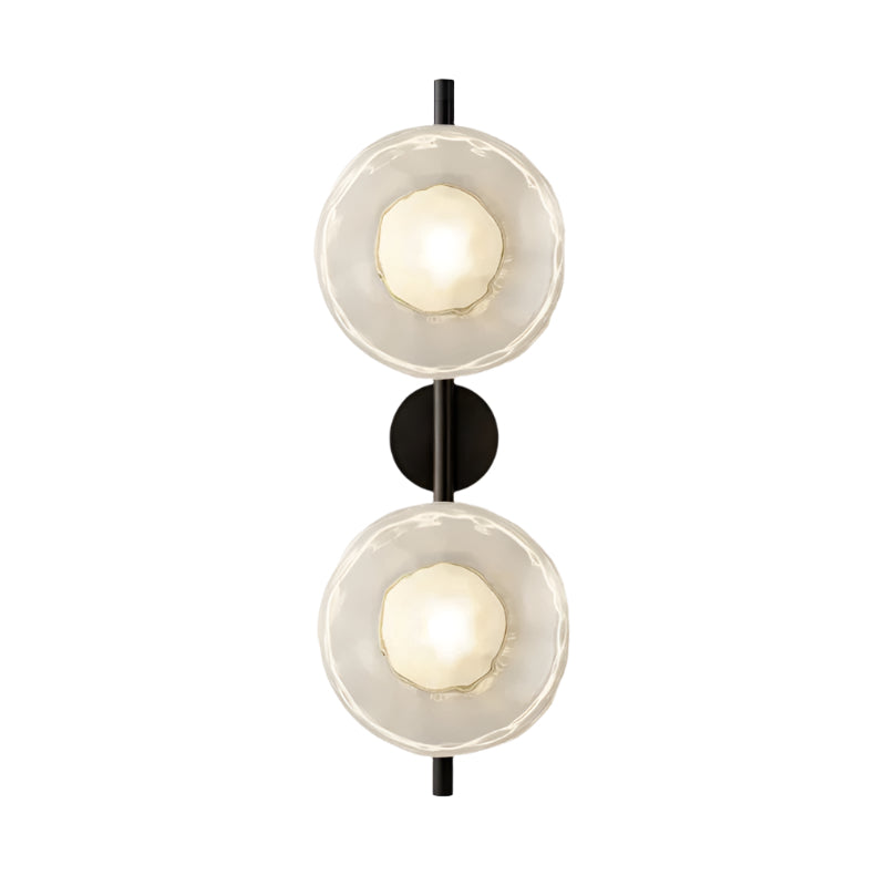 Wall Lamp Glass 7.9 in LED Black Or Gold Bedroom Hallway Decorative Modern Sconce Lighting Fixture | Thomler