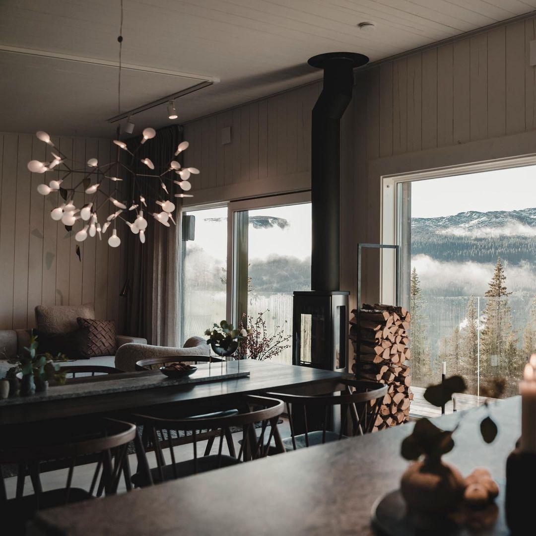Black Firefly LED Chandelier 38.6 in Decorative Ceiling Light Warm Ambient Lighting Modern Living Room Bedroom Dining Area | Thomler