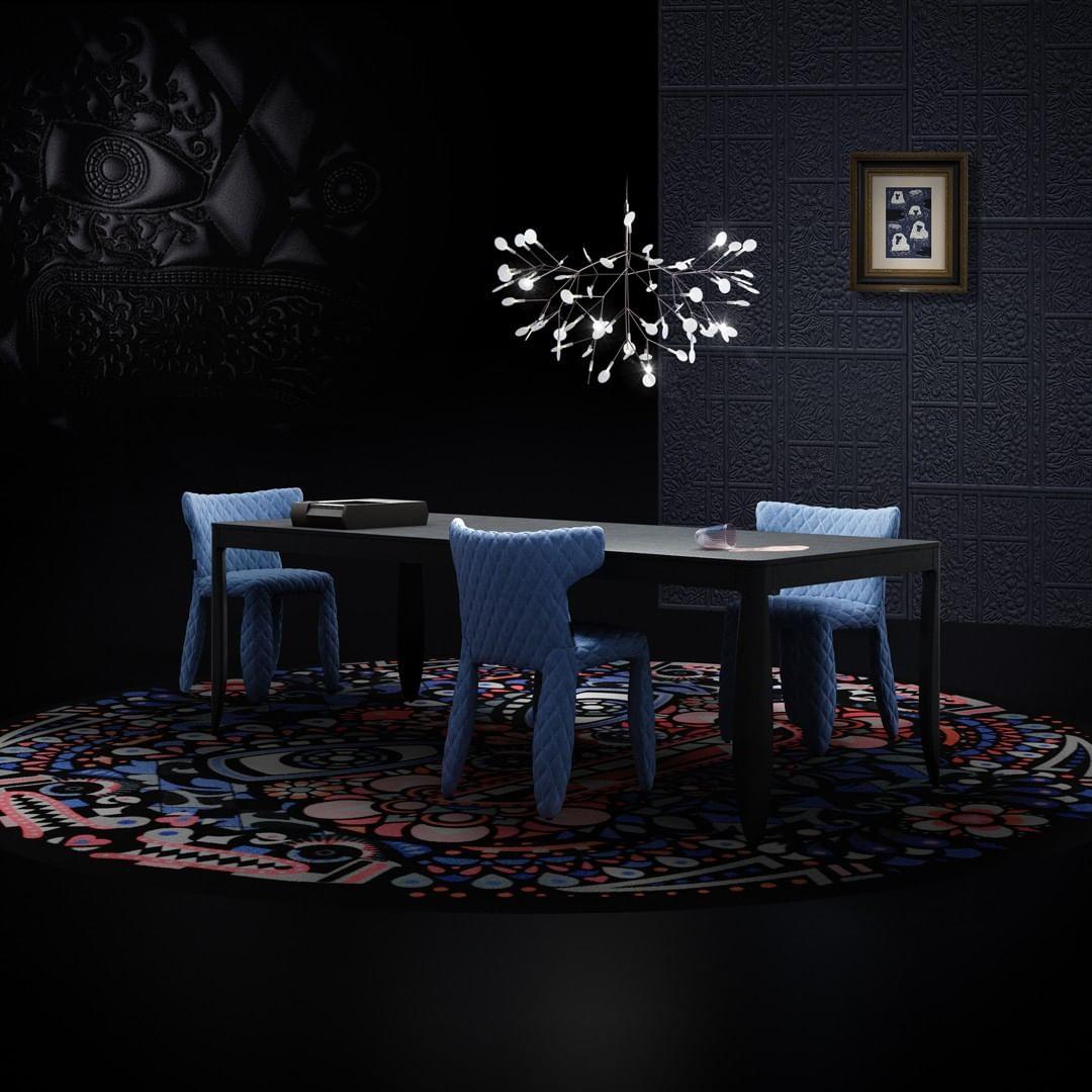 Black Firefly LED Chandelier 38.6 in Decorative Ceiling Light Warm Ambient Lighting Modern Living Room Bedroom Dining Area | Thomler