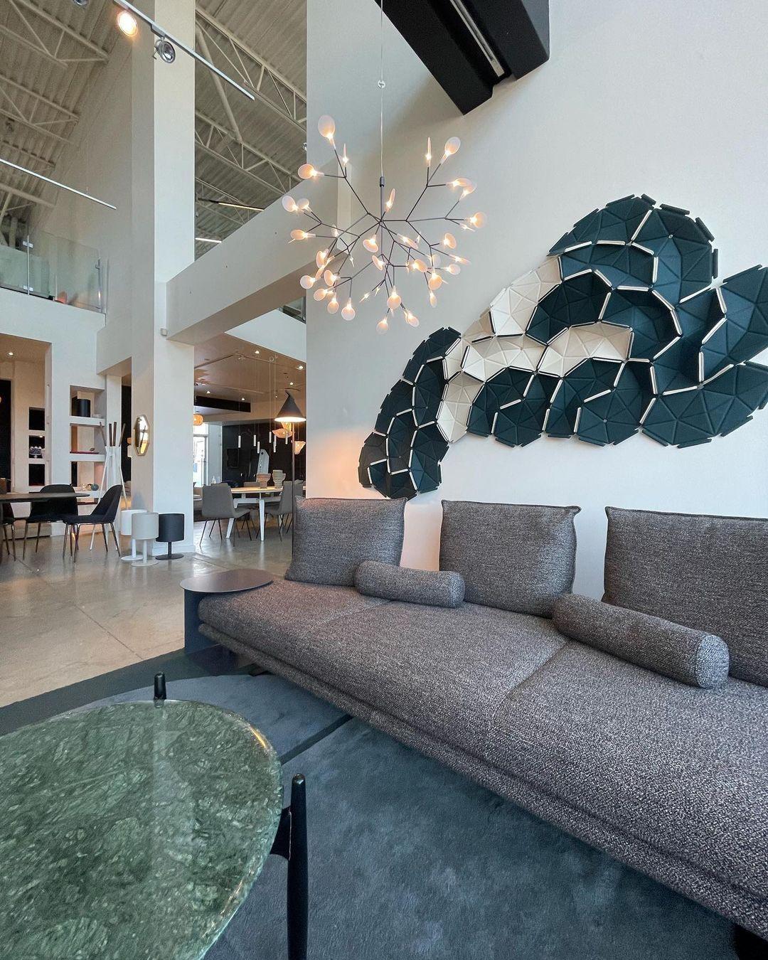 Black Firefly LED Chandelier 38.6 in Decorative Ceiling Light Warm Ambient Lighting Modern Living Room Bedroom Dining Area | Thomler