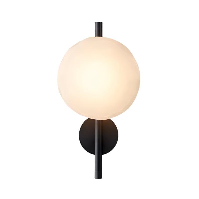 Wall Lamp Glass 7.9 in LED Black Or Gold Bedroom Hallway Decorative Modern Sconce Lighting Fixture | Thomler