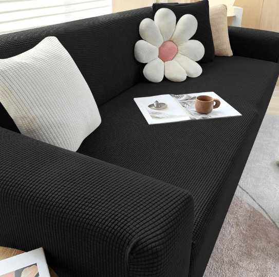 Stretch Sofa Cover Non-Slip Ribbed Jacquard Couch Slipcover Protector for Living Room | Thomler