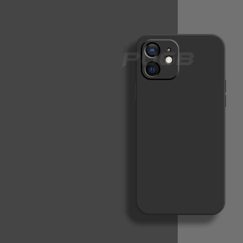 Soft Silicone iPhone Case for 11, 12, 13 Series – Slim Matte Grip Protection with Raised Edges and Full Camera Cover for Everyday Carry | Thomler