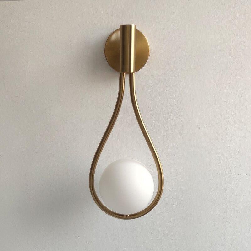 Metal Wall Sconce Minimalist Lamp Gold Black Silver Finish Hardwired Fixture Bedroom Hallway Living Room Dining Room Sconce | Thomler