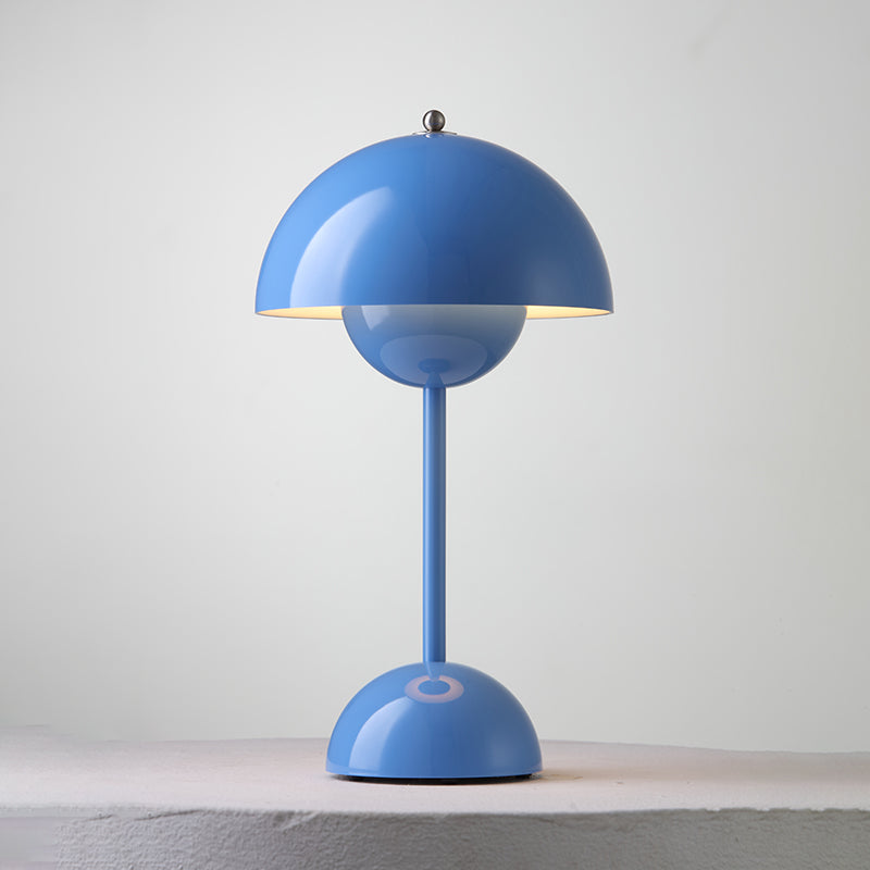 Desk Lamp Metal 6.3 in Rechargeable Tri-Color Small Table Light | Thomler