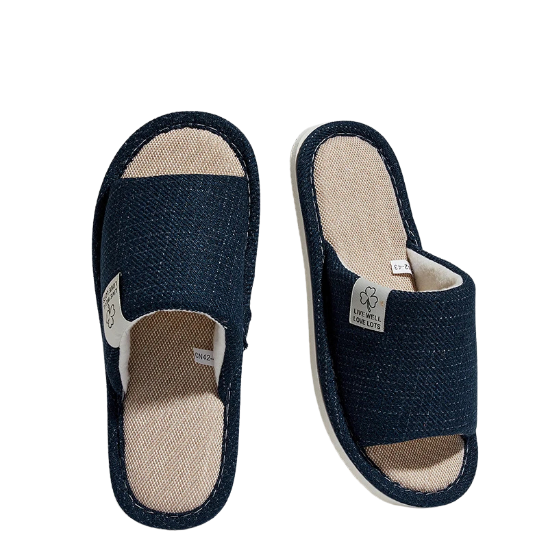 Open-Toe House Slippers – Breathable Lightweight Indoor Slides with Non-Slip Sole for Kitchen, Living Room & Guests | Thomler