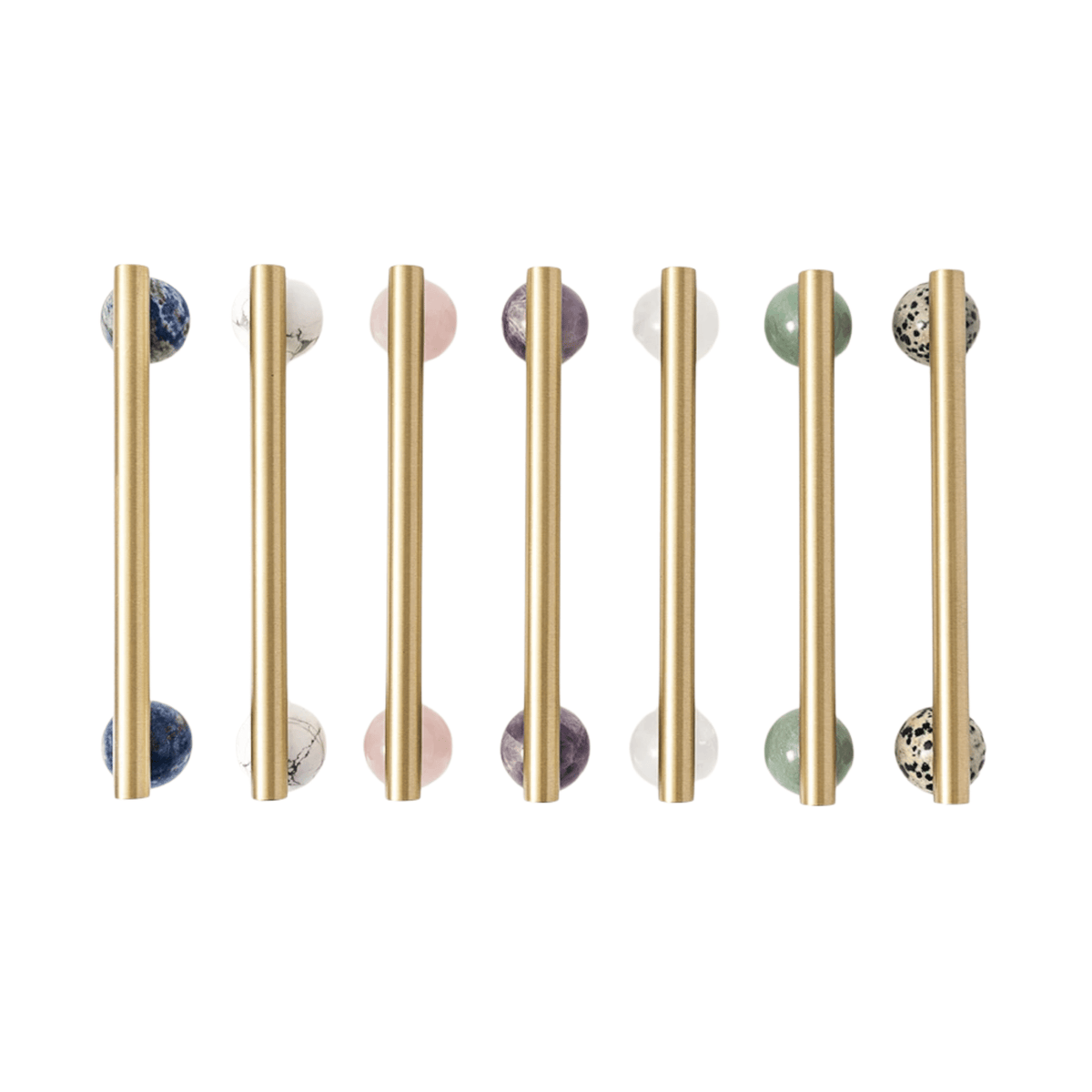 Natural Stone & Metal Cabinet Pull – Contemporary Scandinavian Hardware for Drawers & Doors | Thomler