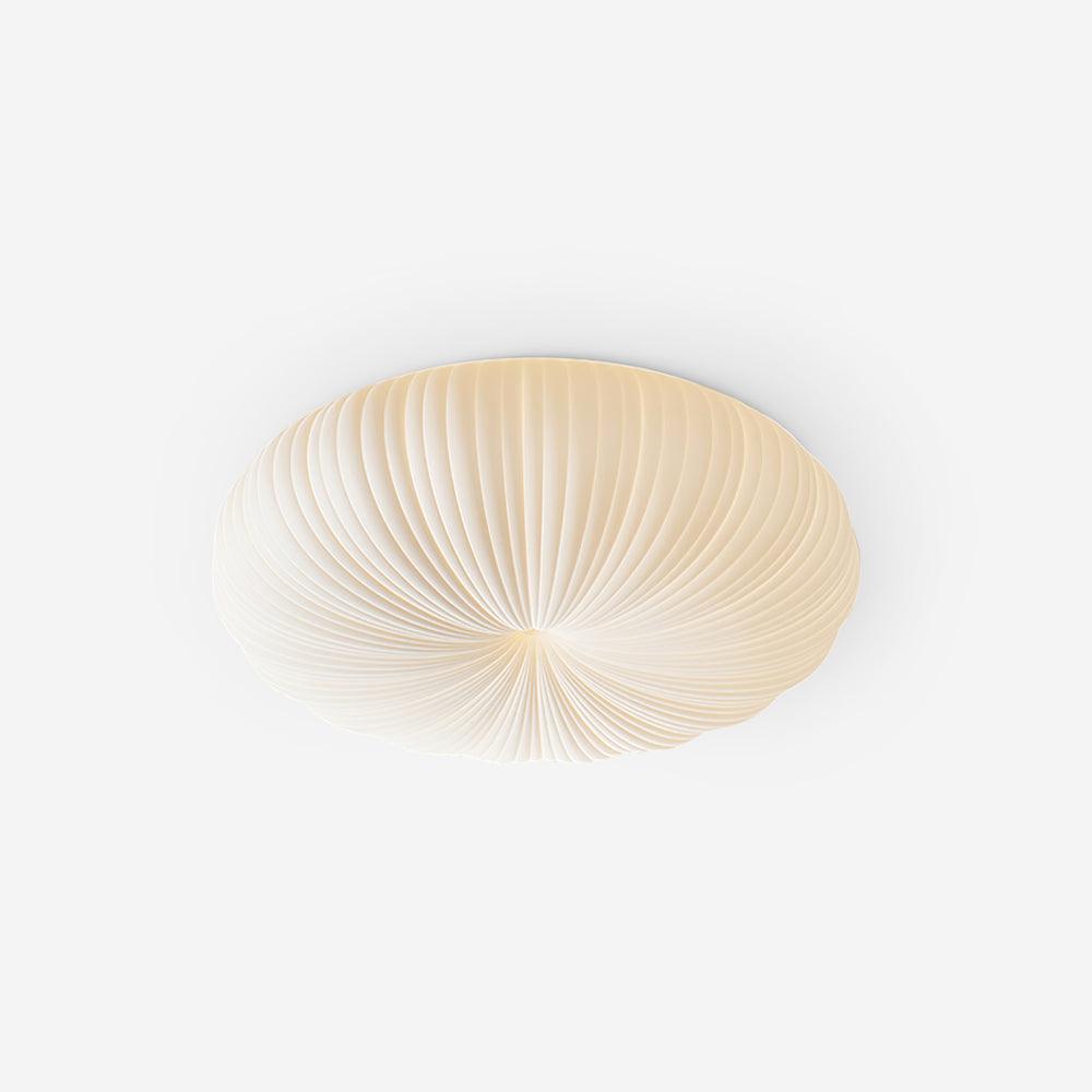 Ceiling Light Metal Acrylic 17.7 in White LED Living Room Flush Mount Modern Dimmable Remote Control Fixture | Thomler