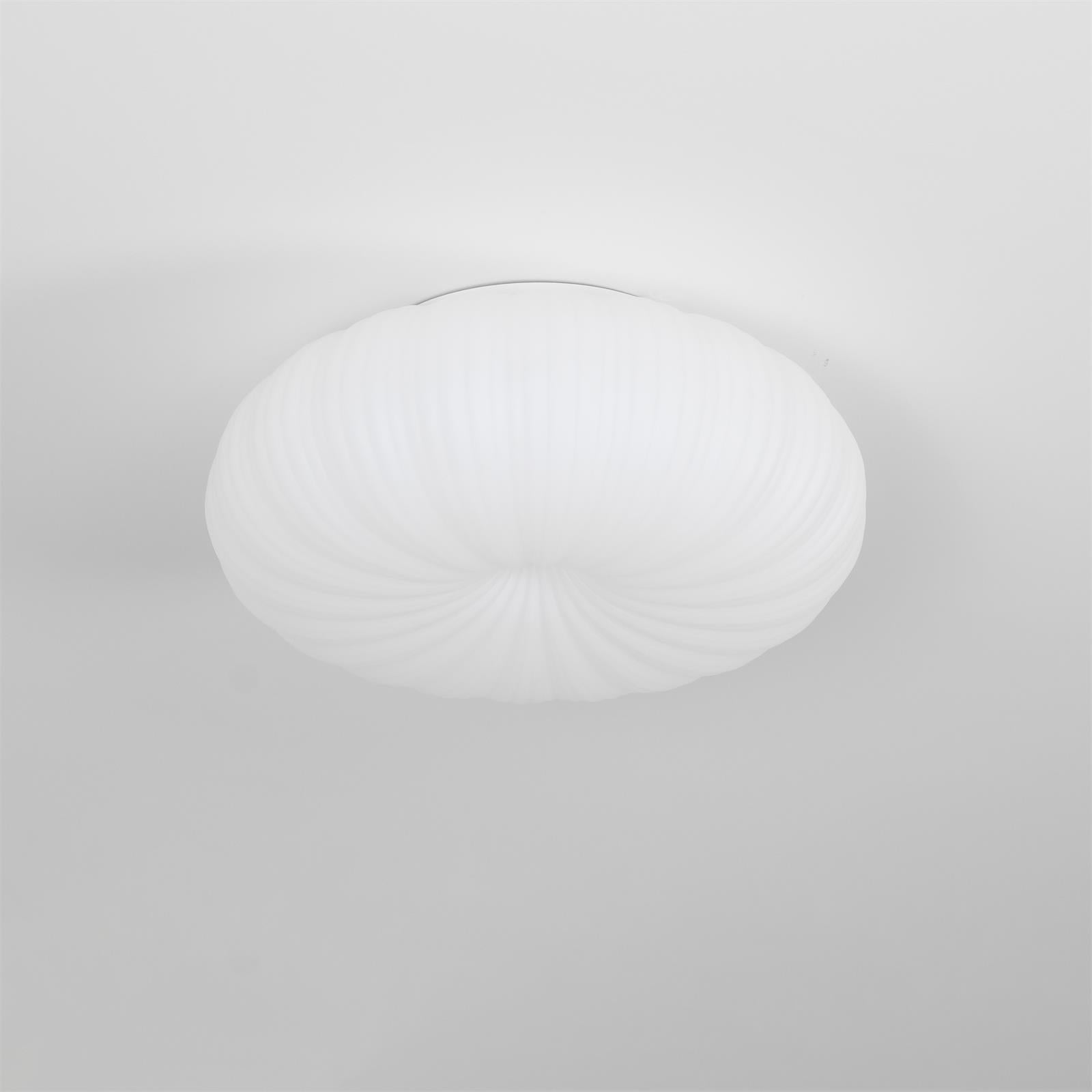 Ceiling Lamp Metal PE Acrylic 55.0 cm White Living Room Dimmable Remote Control LED Flush Mount Light | Thomler