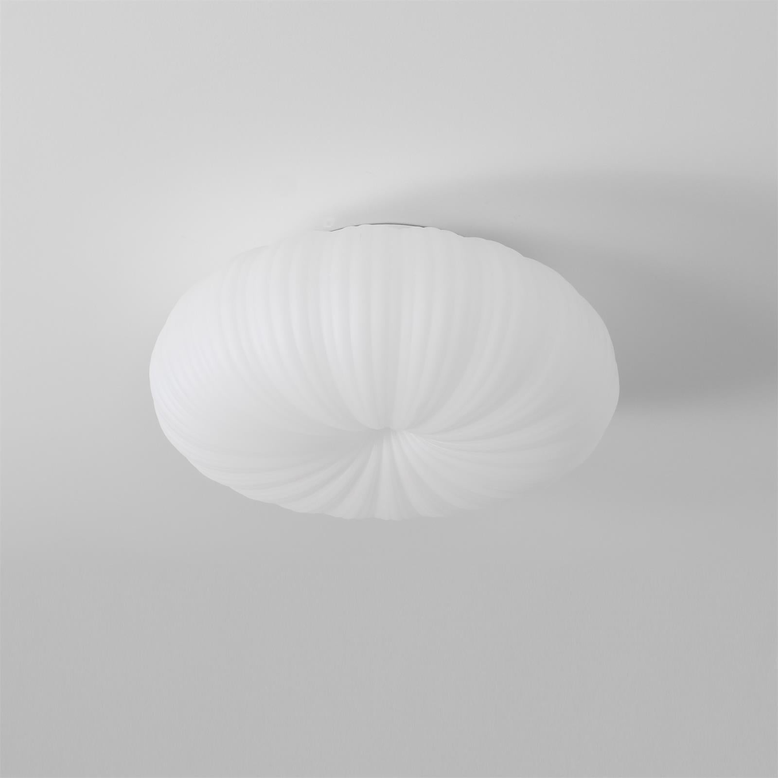 Ceiling Lamp Metal PE Acrylic 55.0 cm White Living Room Dimmable Remote Control LED Flush Mount Light | Thomler