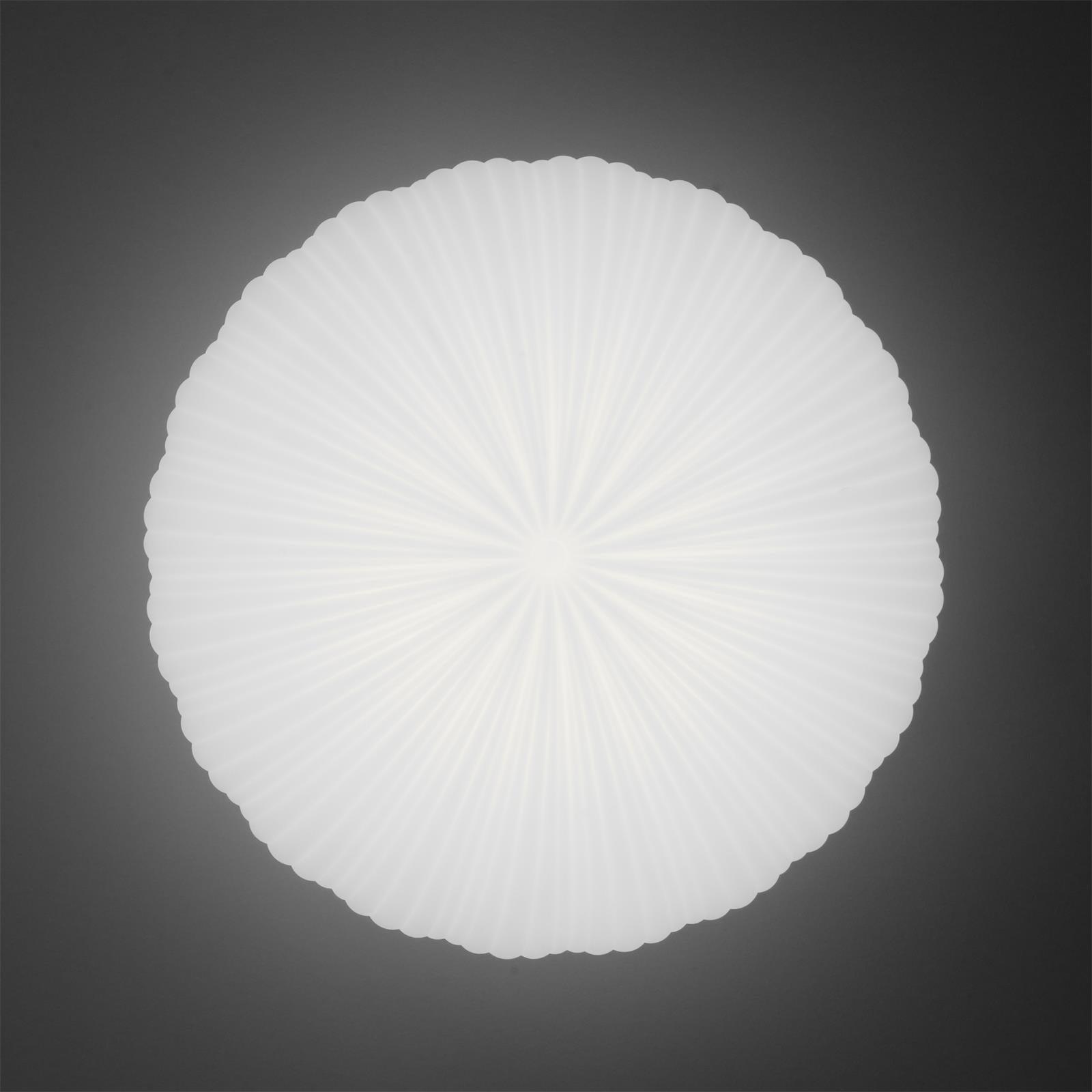 Ceiling Lamp Metal PE Acrylic 55.0 cm White Living Room Dimmable Remote Control LED Flush Mount Light | Thomler
