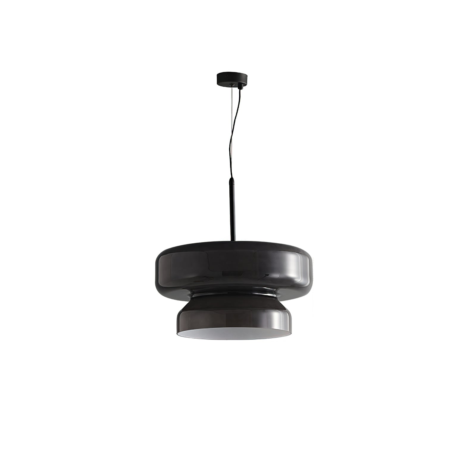 Pendant Light Glass Metal LED 40.0 cm Adjustable Brown Dining Room Kitchen Island Ceiling Lamp | Thomler