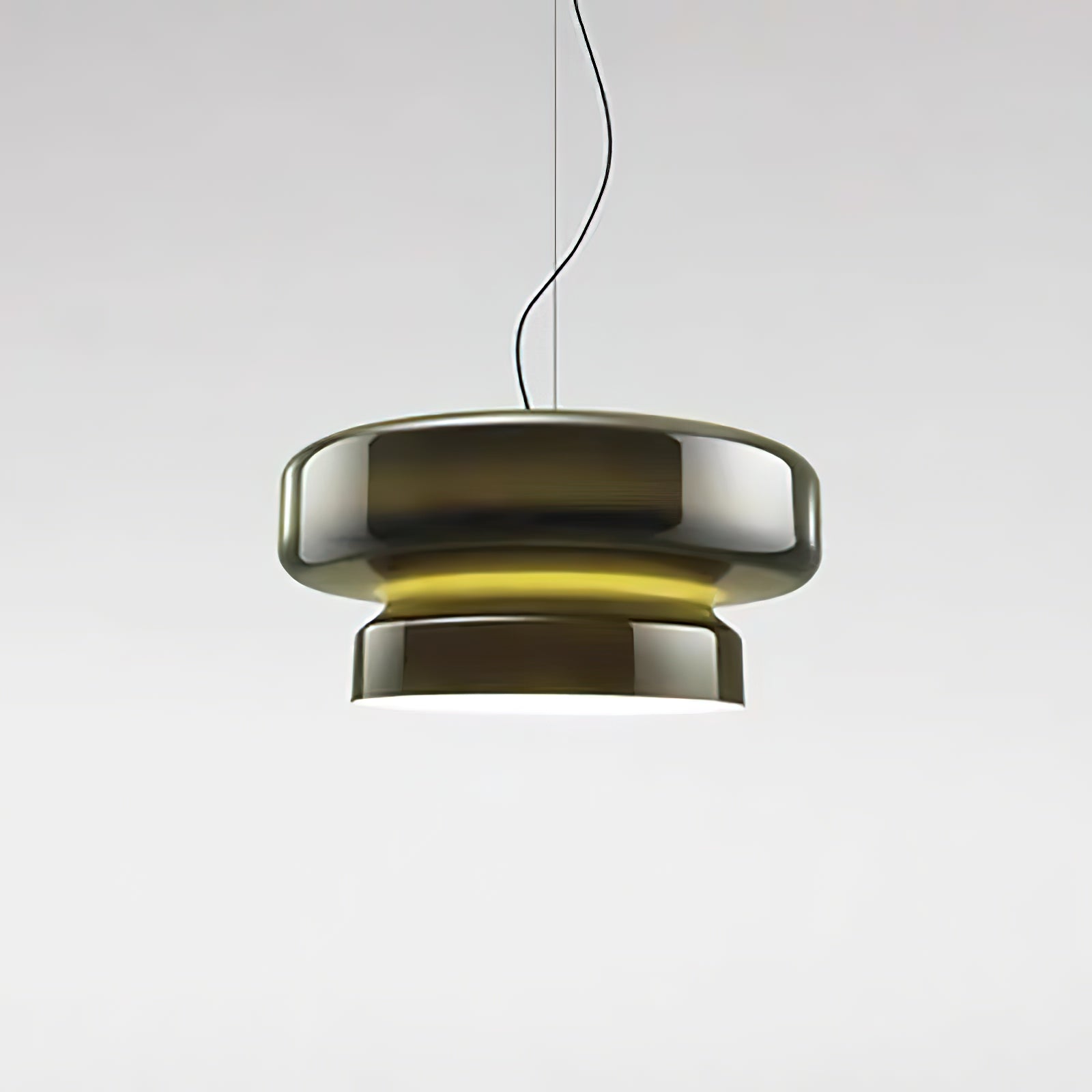 Pendant Light Glass Metal LED 40.0 cm Adjustable Brown Dining Room Kitchen Island Ceiling Lamp | Thomler