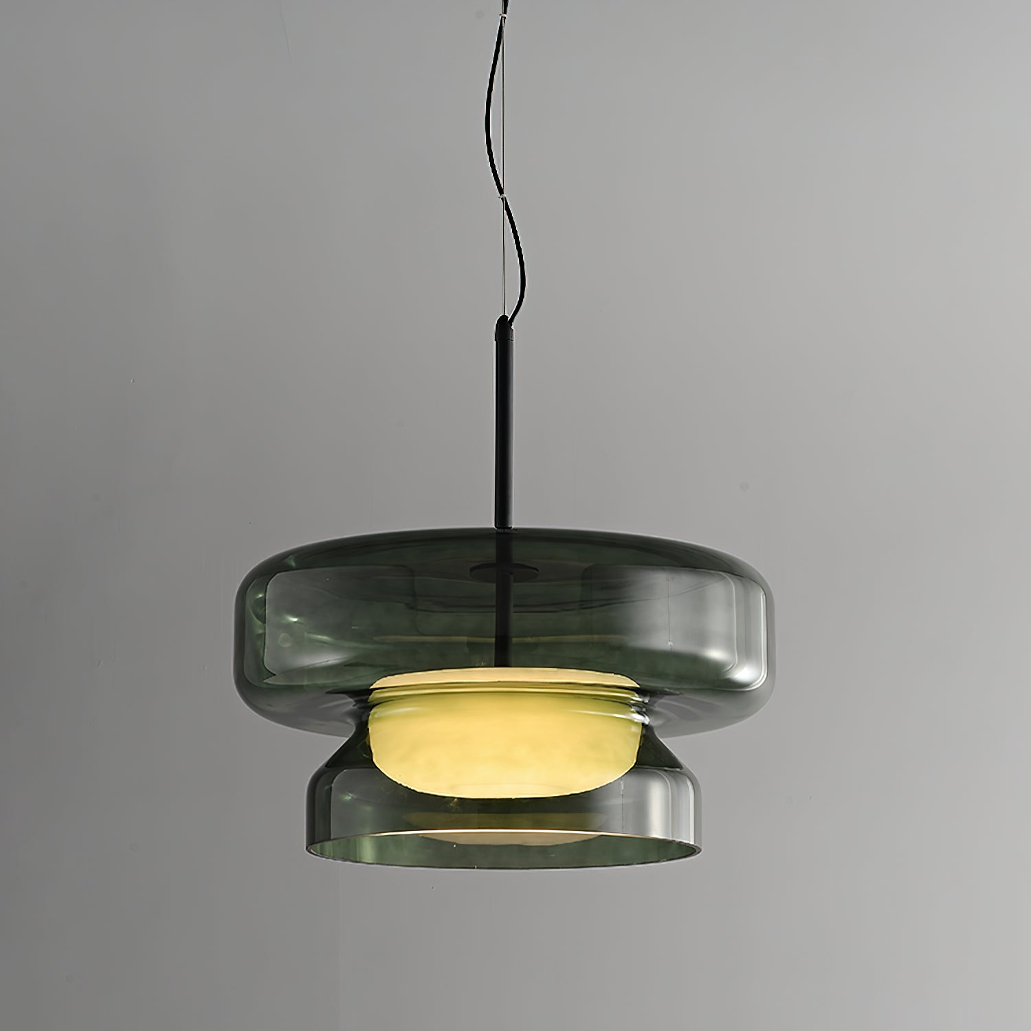 Pendant Light Glass Metal LED 40.0 cm Adjustable Brown Dining Room Kitchen Island Ceiling Lamp | Thomler