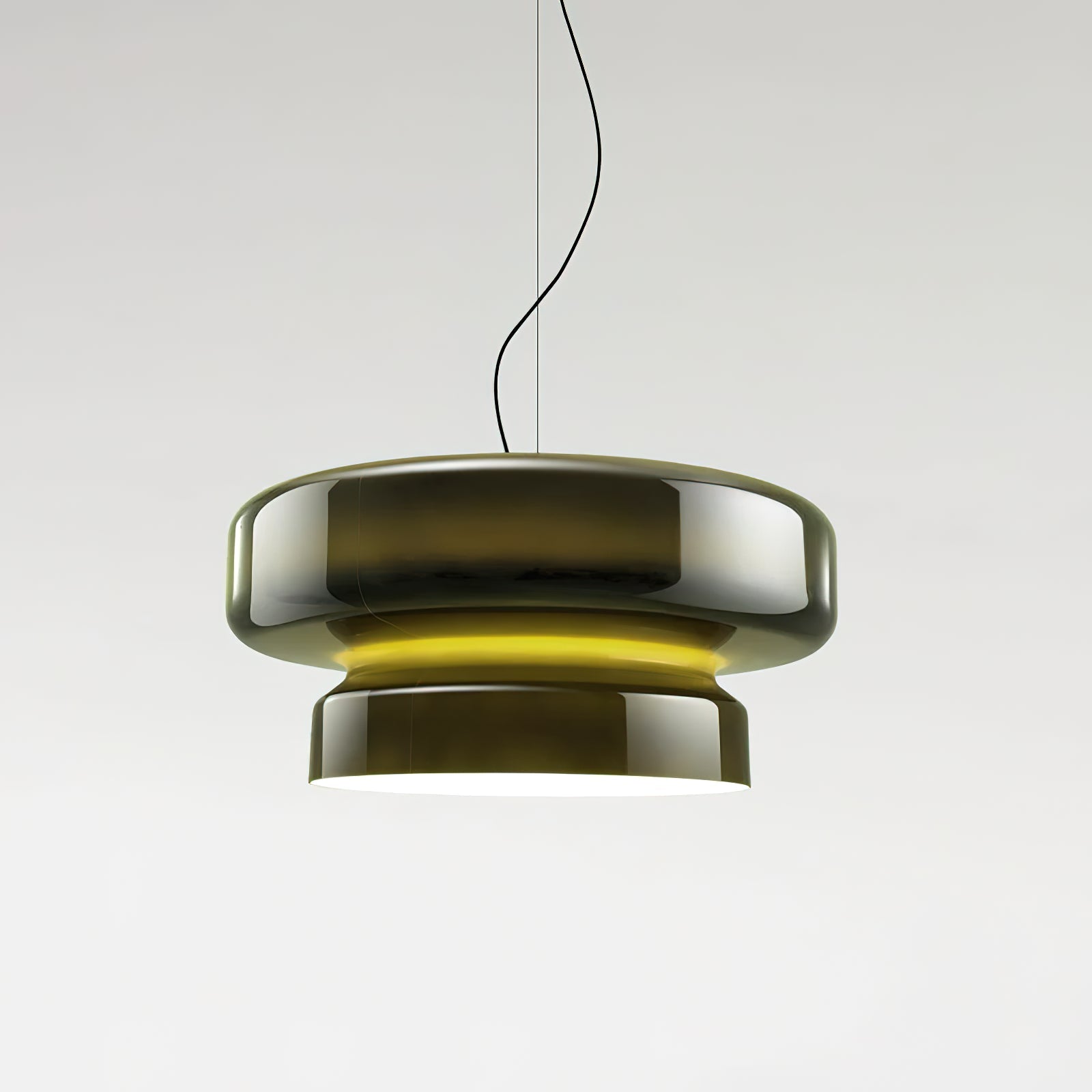 Pendant Light Glass Metal LED 40.0 cm Adjustable Brown Dining Room Kitchen Island Ceiling Lamp | Thomler