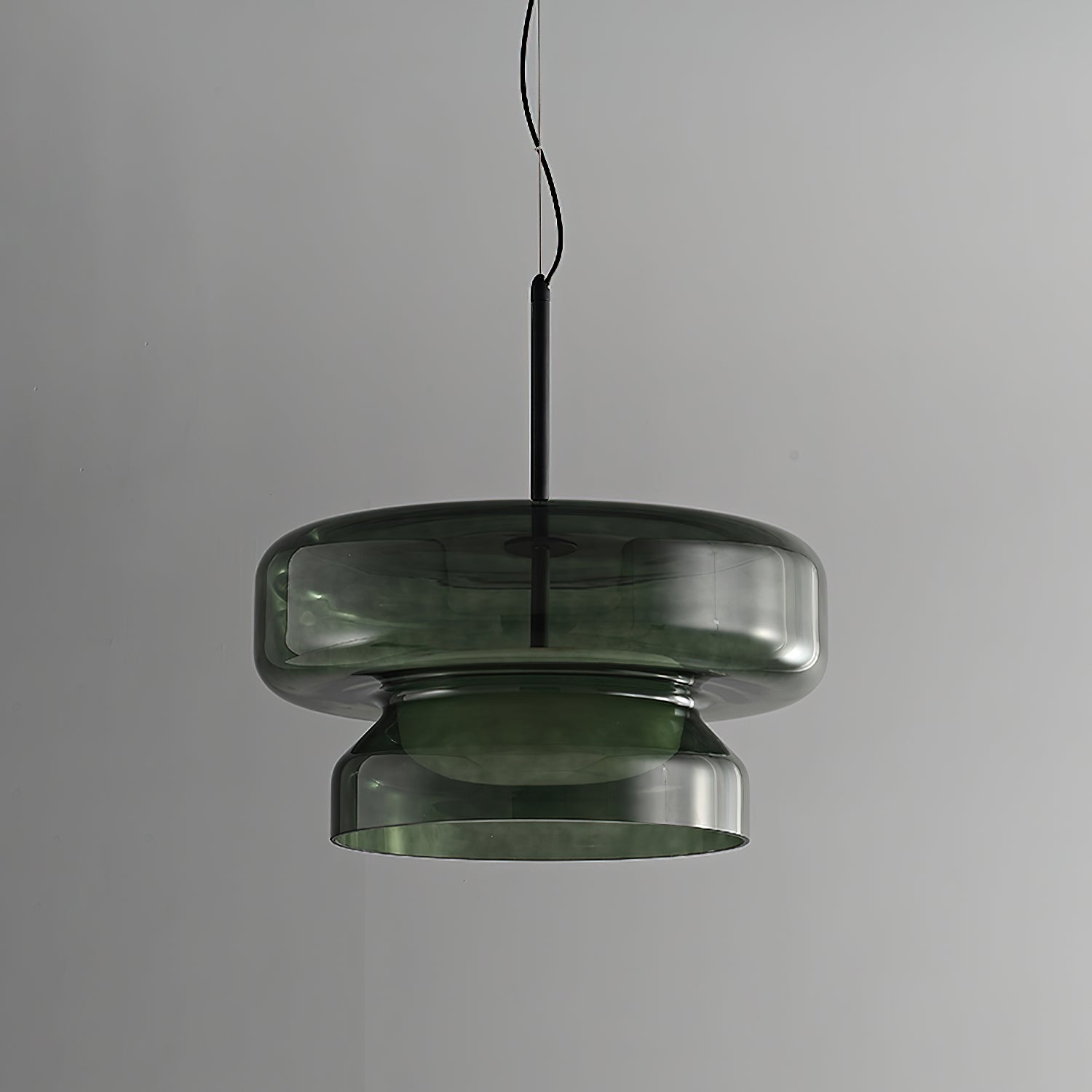 Pendant Light Glass Metal LED 40.0 cm Adjustable Brown Dining Room Kitchen Island Ceiling Lamp | Thomler