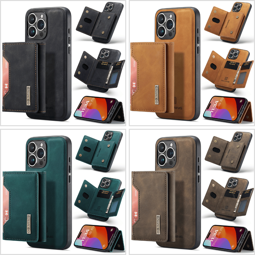 Snap-Off Wallet Case for iPhone – Magnetic 2-in-1 Design with Card Slots & Kickstand | Thomler
