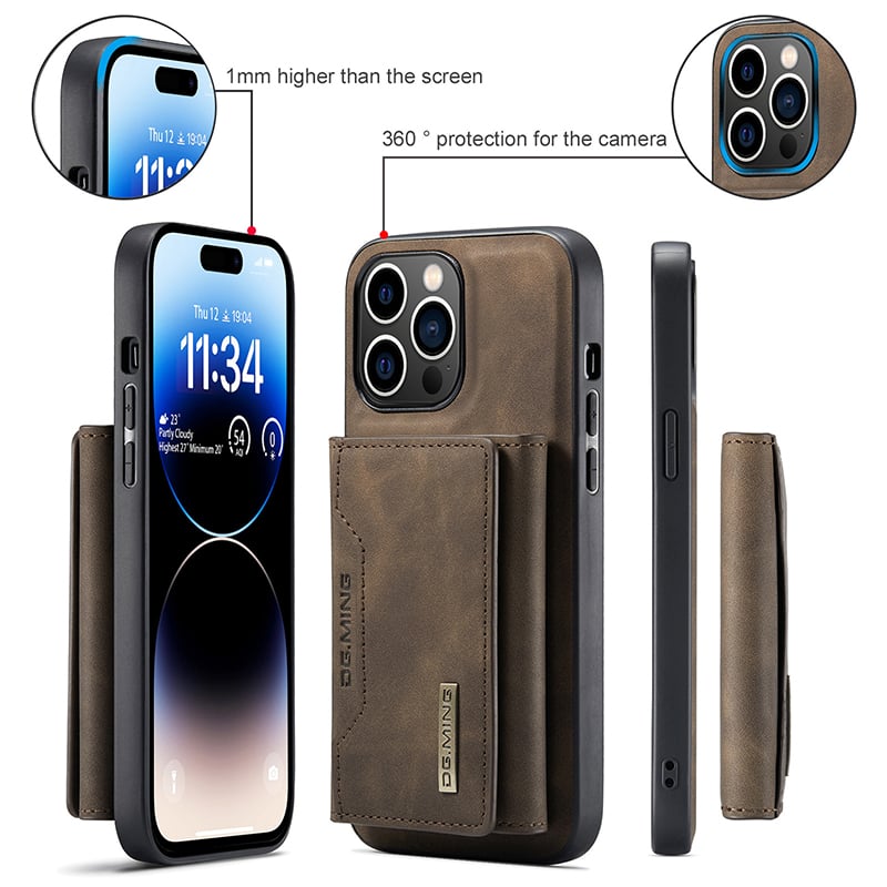 Snap-Off Wallet Case for iPhone – Magnetic 2-in-1 Design with Card Slots & Kickstand | Thomler