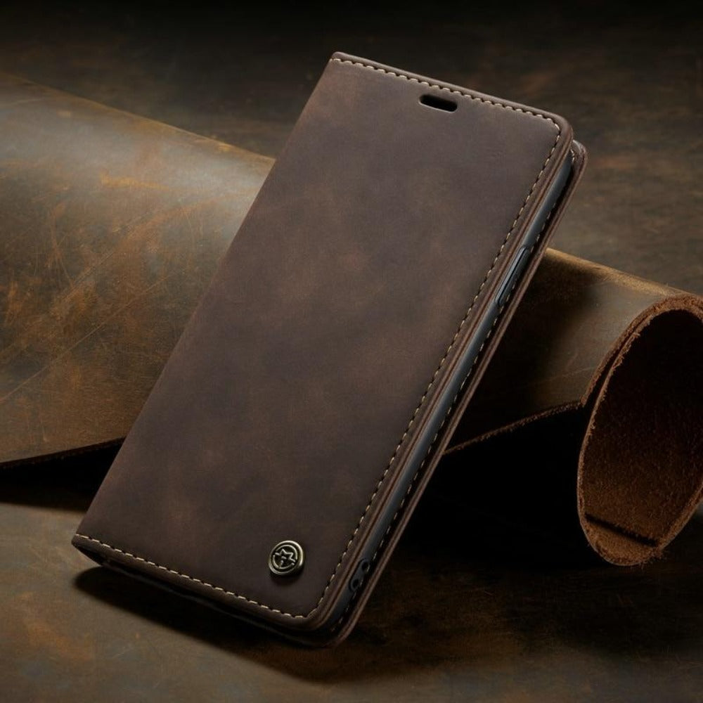 Flip Wallet Phone Case with Card Slots & Kickstand – Vegan Leather iPhone Cover for Daily Use | Thomler