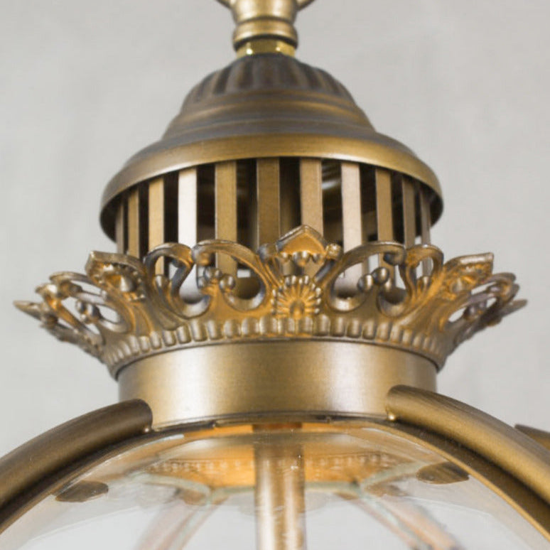 Pendant Light Glass Globe E12 Metal Frame Vintage Indoor Dining Room Hanging Ceiling Fixture | Thomler