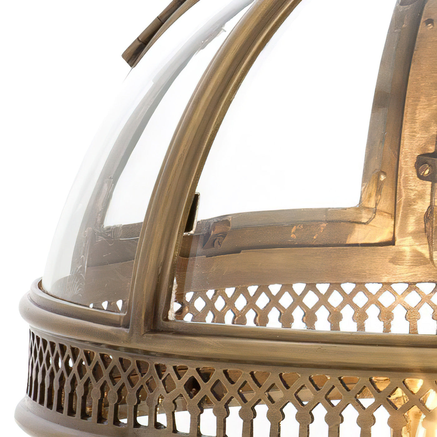 Pendant Light Glass Globe E12 Metal Frame Vintage Indoor Dining Room Hanging Ceiling Fixture | Thomler