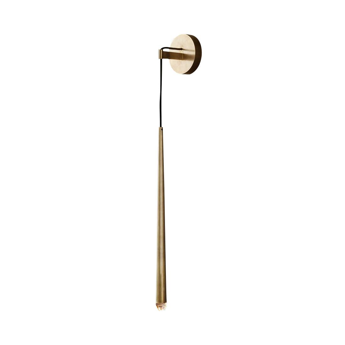 Wall Lamp Brass Cone 15 in Integrated LED Bedroom Hallway Reading Light Modern Minimalist Sconce | Thomler
