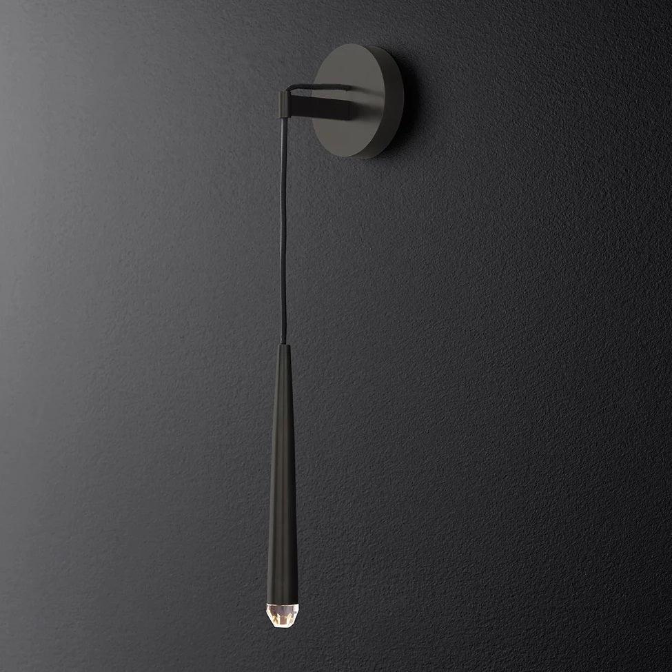 Wall Lamp Brass Cone 15 in Integrated LED Bedroom Hallway Reading Light Modern Minimalist Sconce | Thomler
