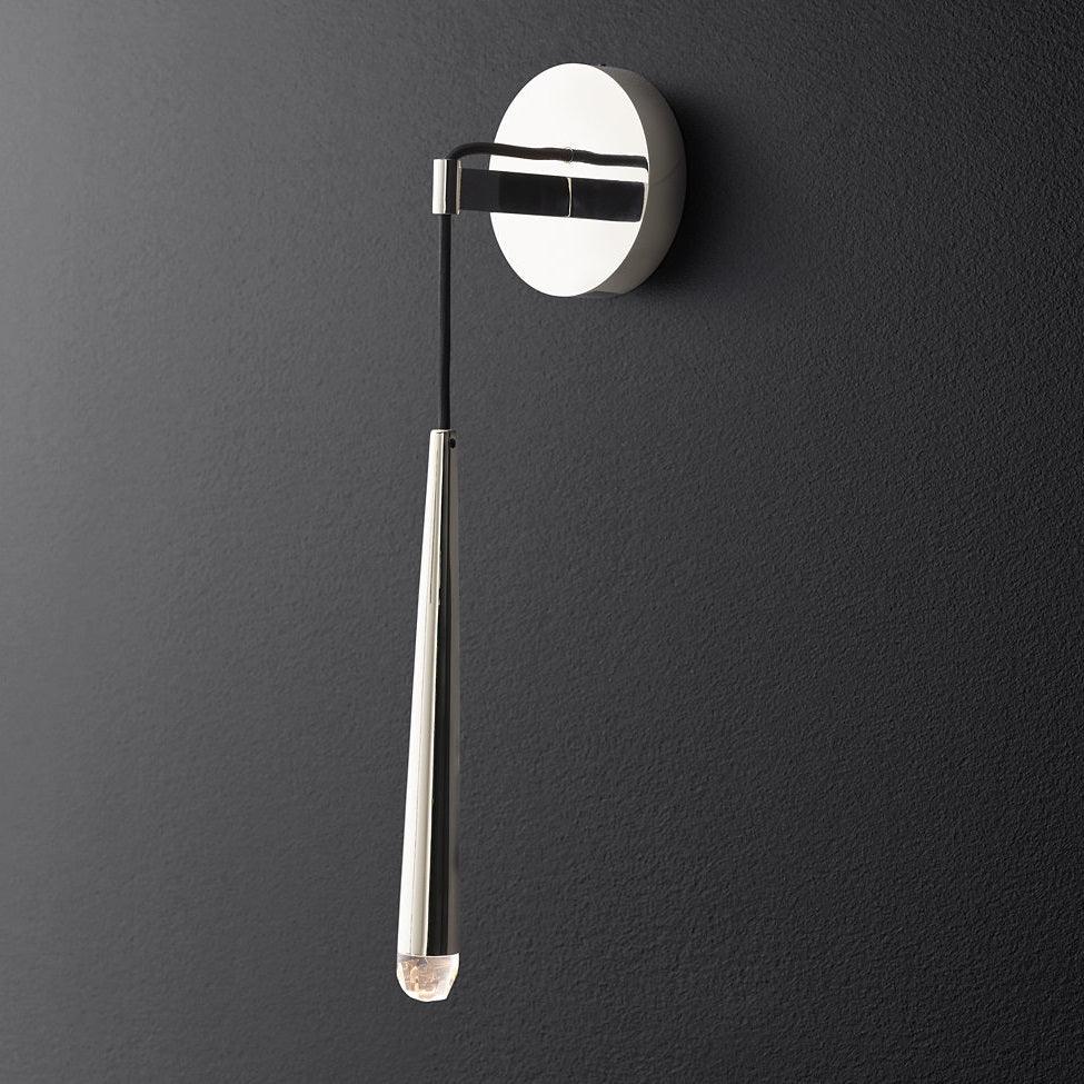 Wall Lamp Brass Cone 15 in Integrated LED Bedroom Hallway Reading Light Modern Minimalist Sconce | Thomler