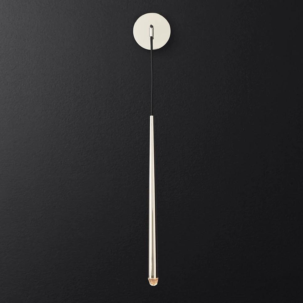 Wall Lamp Brass Cone 15 in Integrated LED Bedroom Hallway Reading Light Modern Minimalist Sconce | Thomler