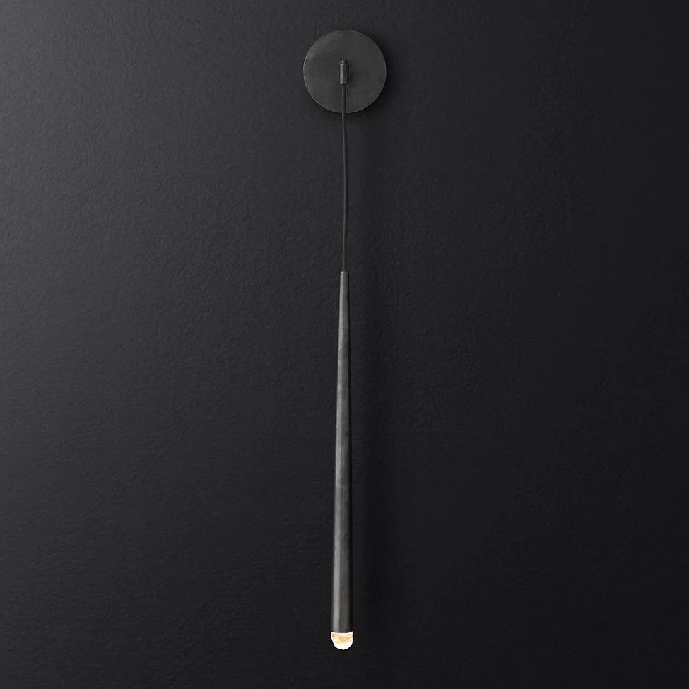 Wall Lamp Brass Cone 15 in Integrated LED Bedroom Hallway Reading Light Modern Minimalist Sconce | Thomler
