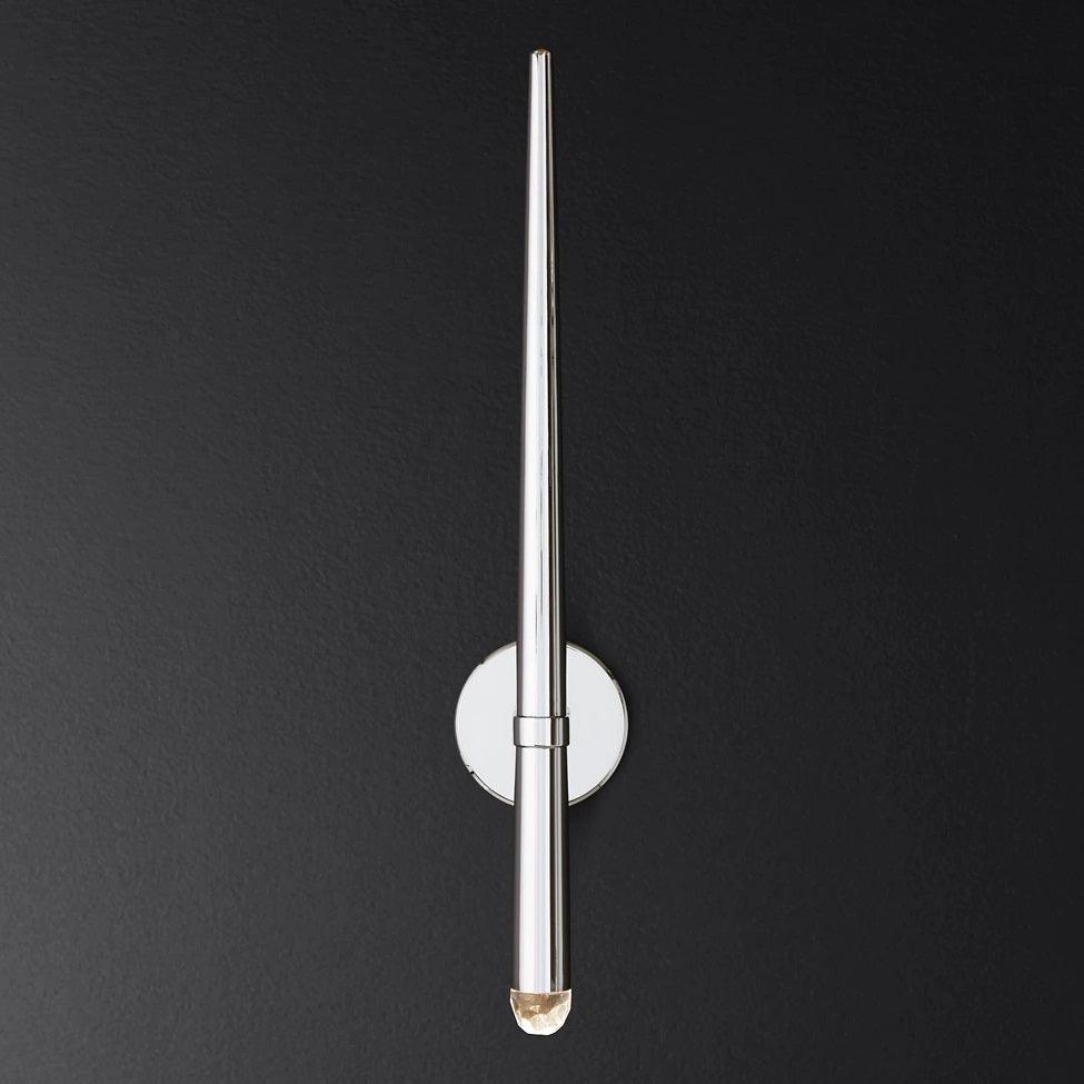 Wall Lamp Brass Cone 15 in Integrated LED Bedroom Hallway Reading Light Modern Minimalist Sconce | Thomler